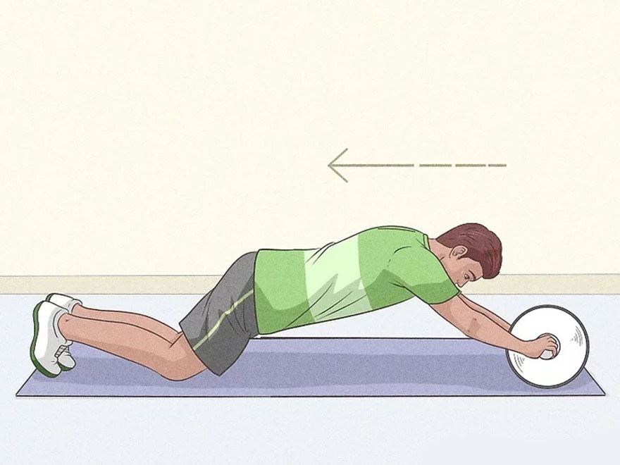 Tăng độ khó từ từ khi đã quen với việc tập luyện cùng con lăn tập bụng