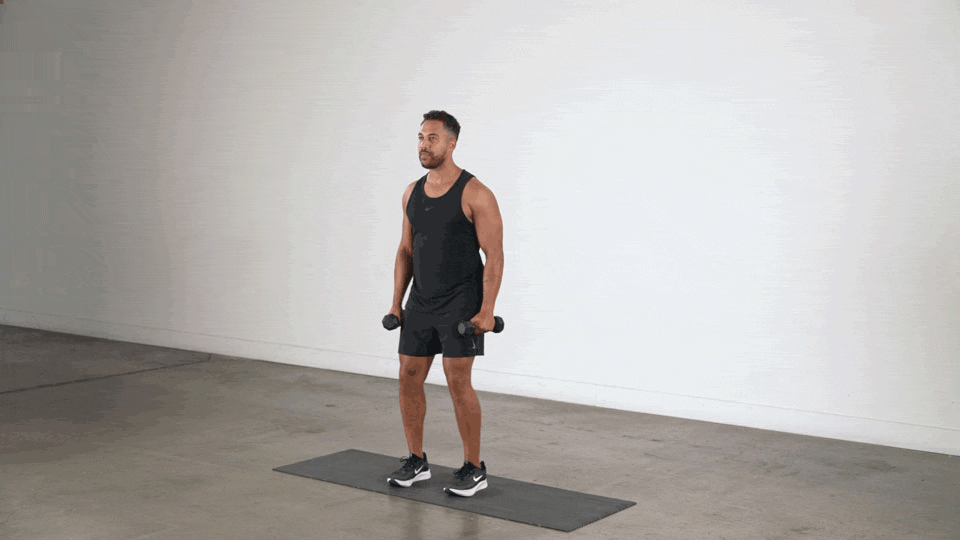Bài tập Dumbbell Lateral Raise động