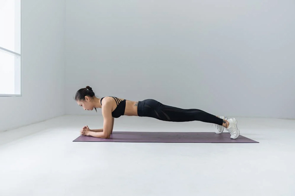 Bài plank tập gym giảm mỡ bụng