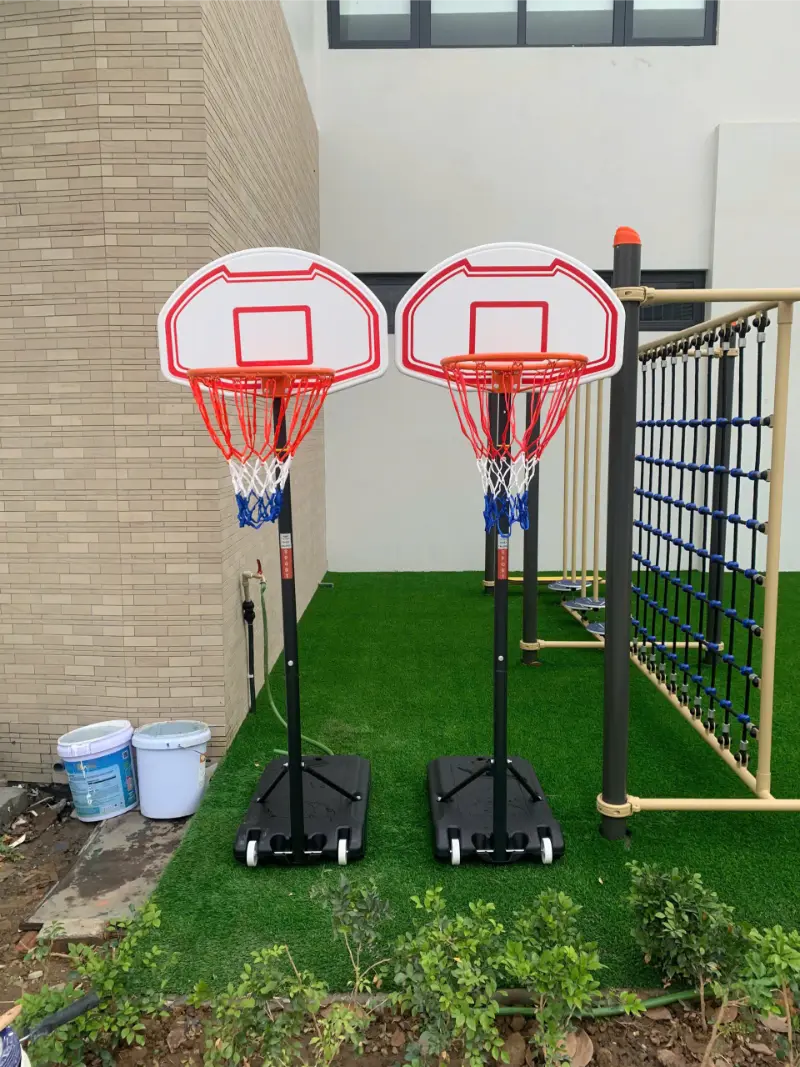 Trụ bóng rổ Thiên Trường được lắp đặt thực tế cho khách hàng