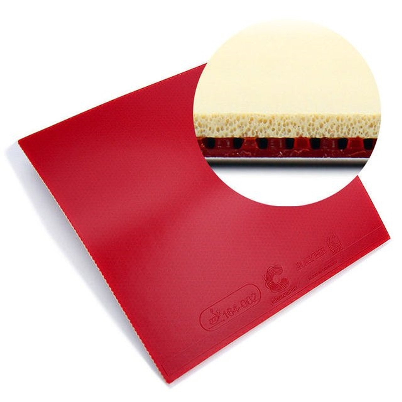 Mặt vợt bóng bàn bao gồm lớp mút và lớp cao su bên ngoài