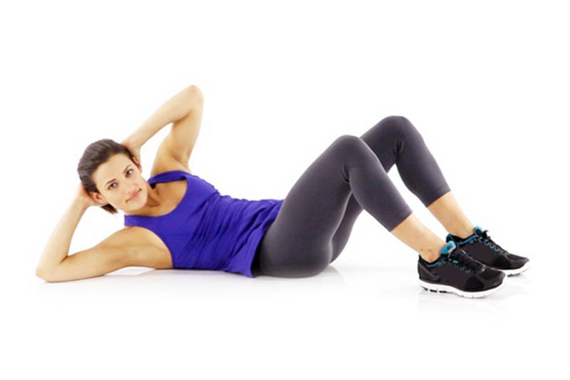 Twist Crunches – Gập bụng chéo